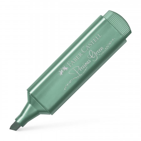 Textmarker verde metalizat 1546 faber-castell