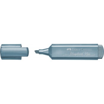 Textmarker albastru metalizat 1546 faber-castell