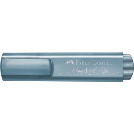 Textmarker albastru metalizat 1546 faber-castell