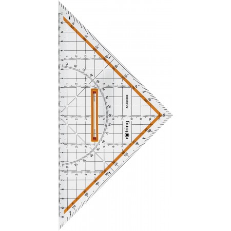 Echer profesional cu maner 25cm rotring