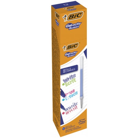 Mina roller 0.7mm albastra gelocity illusion bic