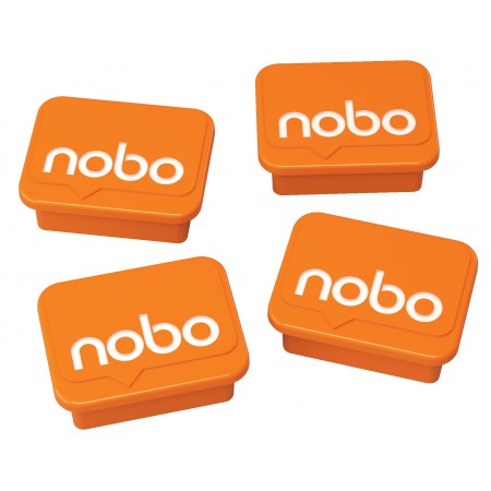 Magneti whiteboard 4/set portocaliu nobo Magneti whiteboard 4/set portocaliu nobo