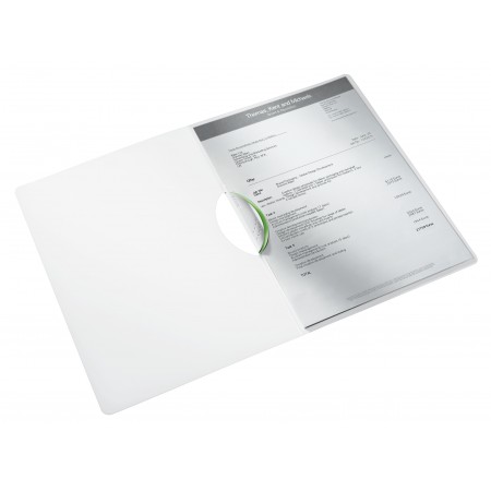 Dosar plastic cu clip verde colorclip wow leitz