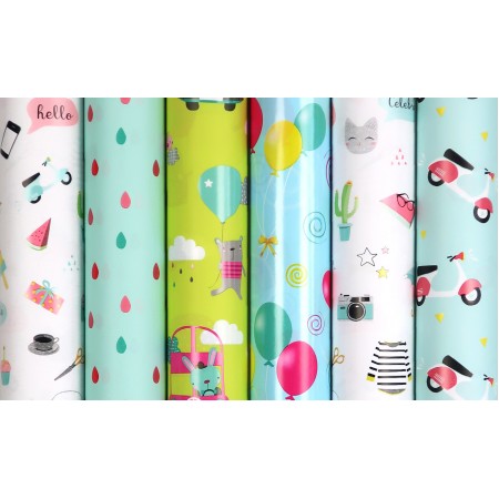 Hartie ambalaj rola 70cm x 2m hello rotolux