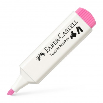 Marker textil roz faber-castell