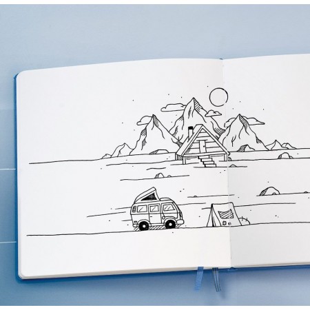 Caiet schite a5 150 gr albastru denim leuchtturm Caiet schite a5 150 gr albastru denim leuchtturm