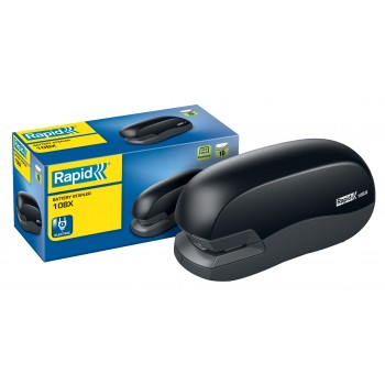 Capsator electric 10 coli 24/6 26/6 fixativ 10bx negru rapid