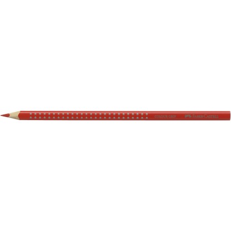 Creion colorat grip rosu intens faber-castell