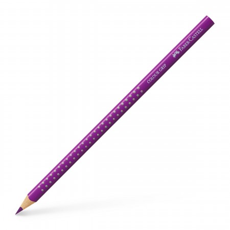 Creion colorat grip violet crimson faber-castell