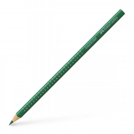 Creion colorat grip verde smarald faber-castell