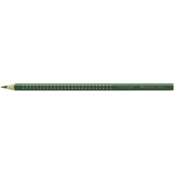 Creion colorat grip verde oliv faber-castell