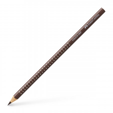 Creion colorat grip maro van dyke faber-castell