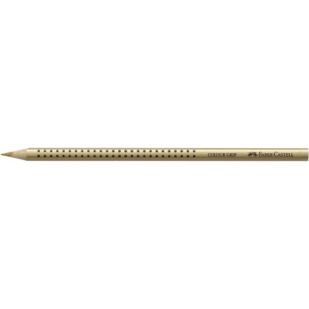 Creion colorat grip auriu faber-castell
