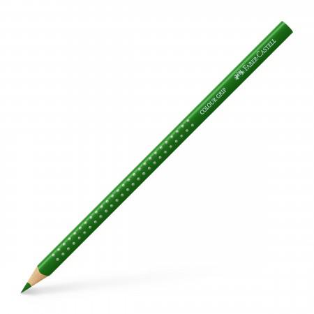 Creion colorat grip verde faber-castell