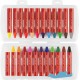 Creioane cerate 24 culori jumbo cutie plastic faber-castell