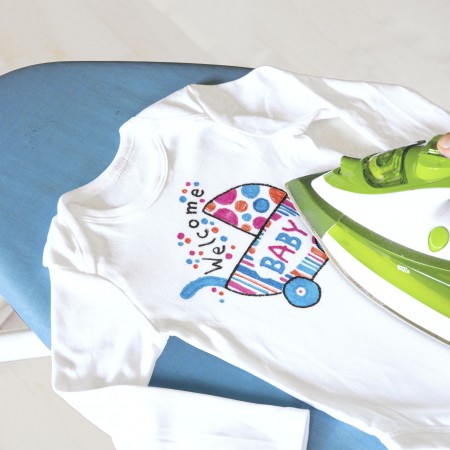 Blister 5 markere textile rosu-albastru faber-castell