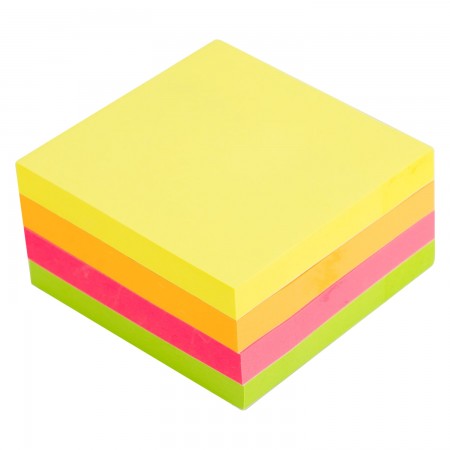 Notes adeziv 76*76mm 4 culori neon 400 file deli
