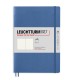 Caiet a5 punctat coperta flexibila albastru denim pastel leuchtturm