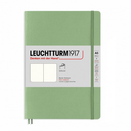 Caiet a5 velin coperta flexibila vernil pastel leuchtturm