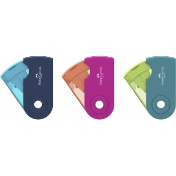 Ascutitoare plastic dubla sleeve trend 2019 faber-castell