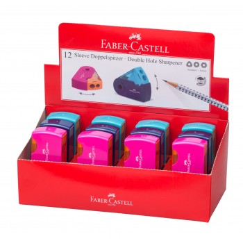 Ascutitoare plastic dubla sleeve trend 2019 faber-castell
