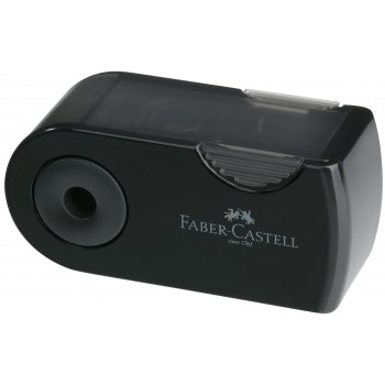 Ascutitoare plastic simpla sleeve-mini neagra faber-castell