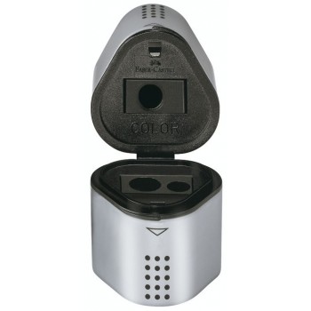 Ascutitoare tripla grip 2001 gri faber-castell.