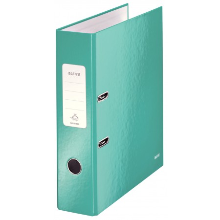 Biblioraft plastifiat 8cm turcoaz metalizat wow leitz