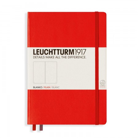 Caiet a5 velin coperta rigida rosu leuchtturm