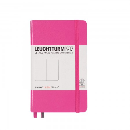 Caiet a6 velin coperta rigida roz leuchtturm