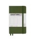 Caiet a6 velin coperta rigida verde army leuchtturm