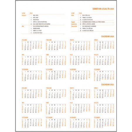 Agenda a4 saptamanala albastru petrol 2024 lux  ego