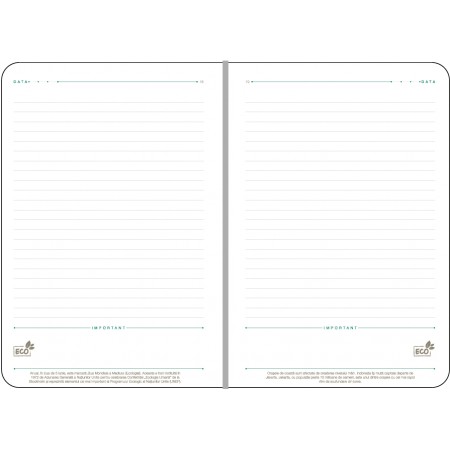 Agenda a5 nedatata verde eco ego
