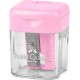 Ascutitoare plastic simpla cu container pastel faber-castell