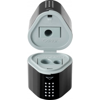 Ascutitoare tripla grip 2001 neagra faber-castell.