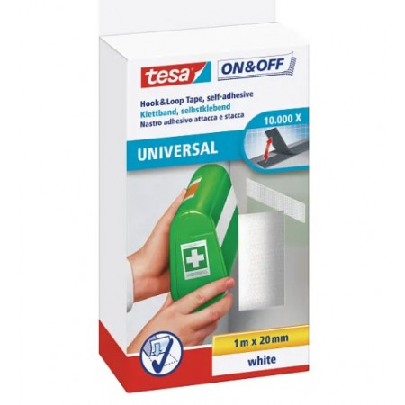 Banda adeziva cu arici alba 1m*20mm tesa