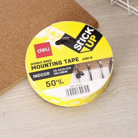 Banda dublu adeziva alba 5m*25.4mm deli