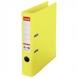Biblioraft carton reciclat 5cm galben nr1 power fsc esselte Biblioraft carton reciclat 5cm galben nr1 power fsc esselte