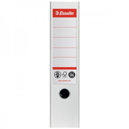 Biblioraft carton reciclat 7.5cm alb nr1 power fsc esselte Biblioraft carton reciclat 7.5cm alb nr1 power fsc esselte