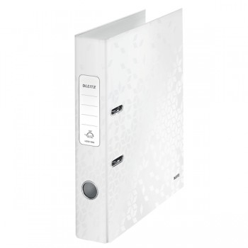 Biblioraft plastifiat 5.2 cm alb metalizat wow leitz Biblioraft plastifiat 5.2 cm alb metalizat wow leitz