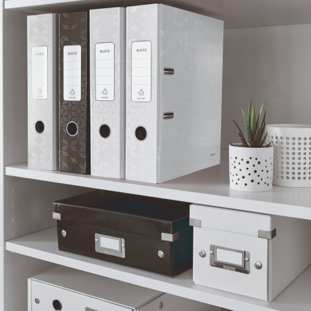 Biblioraft plastifiat 8cm 180grade alb wow leitz Biblioraft plastifiat 8cm 180grade alb wow leitz