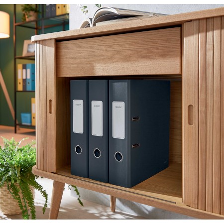 Biblioraft plastifiat 8cm 180grade gri antracit cosy leitz Biblioraft plastifiat 8cm 180grade gri antracit cosy leitz