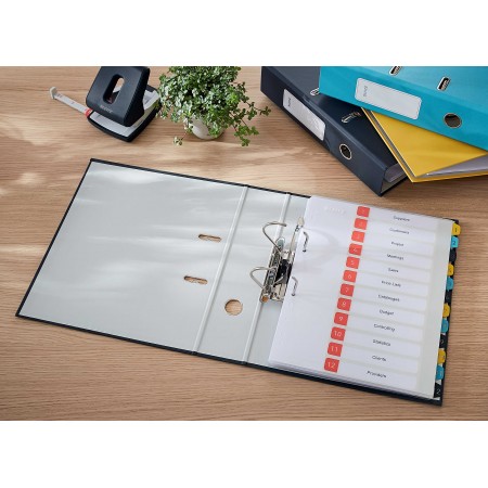 Biblioraft plastifiat 8cm 180grade gri antracit cosy leitz Biblioraft plastifiat 8cm 180grade gri antracit cosy leitz