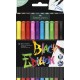 Brush pens black edition set 10 culori faber-castell