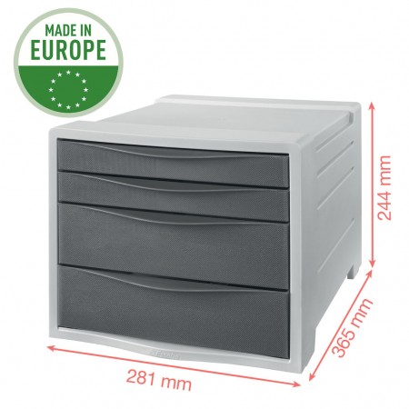 Cabinet 4 sertare corai colour'breeze esselte