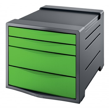 Cabinet 4 sertare verde vivida esselte