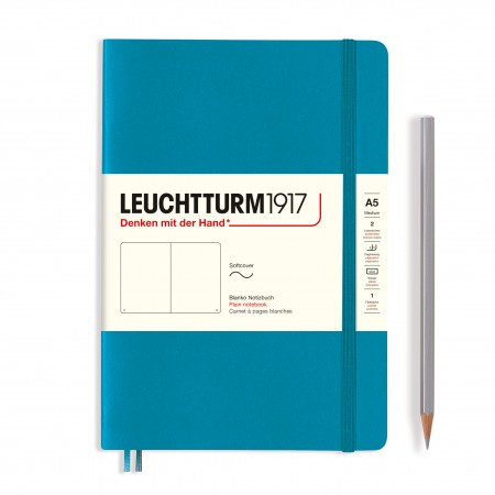 Caiet a5 velin coperta flexibila albastru ocean leuchtturm Caiet a5 velin coperta flexibila albastru ocean leuchtturm