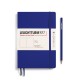 Caiet a5 velin coperta flexibila albastru cerneala leuchtturm