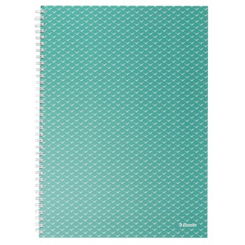 Caiet birou spira a4 80 file aritmetica verde coperta carton colour'breeze esselte