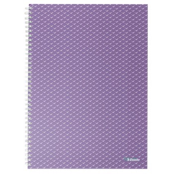 Caiet birou spira a4 80 file dictando lavanda coperta carton colour'breeze esselte
